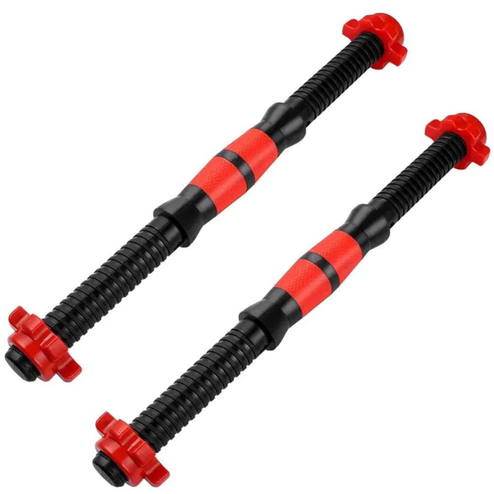 New PVC Dumbbell Bar Fitness Equipment Home Gym Accessories Barbell Buckle Durable Spin-Lock Collars Threaded Dumbbell Handles