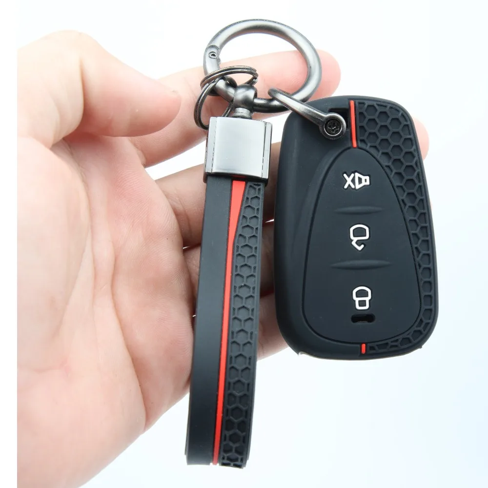 Silicone Car Key Fob Cover For SYM Husky 150 Tuscany Jet X 125 Jet X 150 X125 For GPX Drone 150X with ring wrist strap