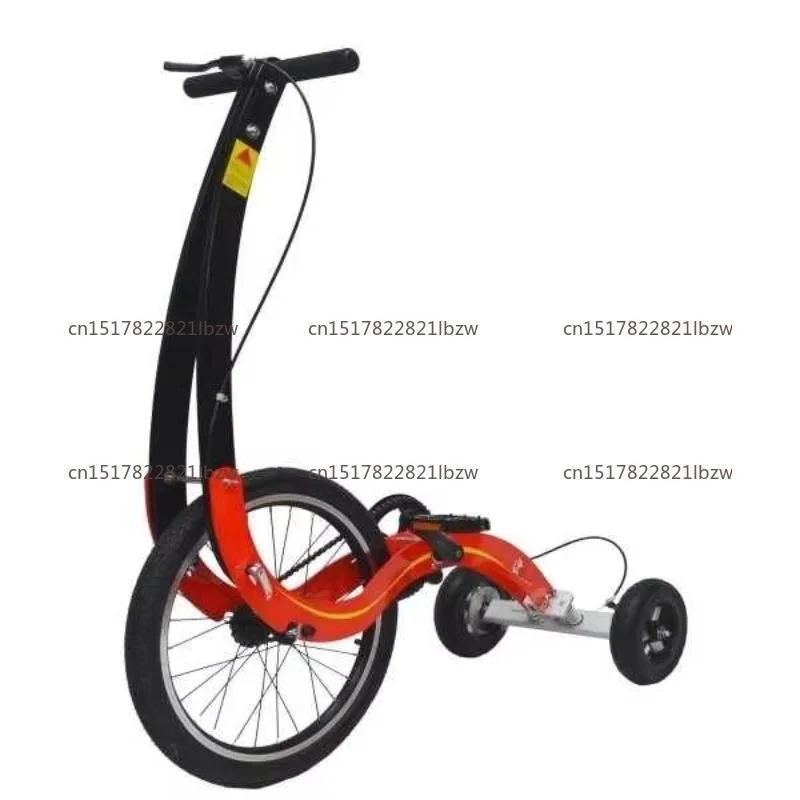 20 Inch Stand Riding Fitness Folding 20 Inch Exercise Half Bike Bicycle Scooter with Three Wheels