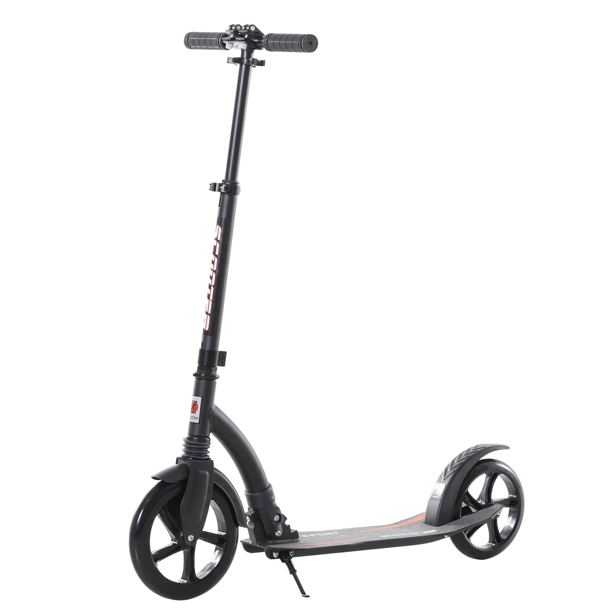 HOMCOM folding scooter + 14 years adjustable height 82-97 cm 2 wheels 100 kg