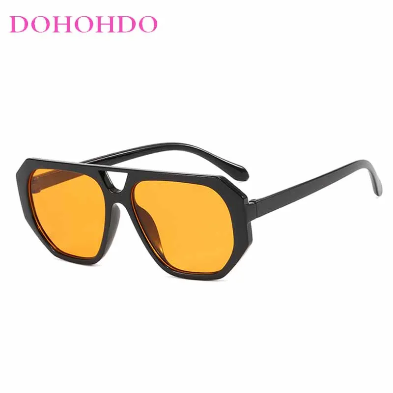 DOHOHDO 2025 Piloten-Sonnenbrille, Anti-UV-Reisezubehör, Retro-Sonnenbrille, Strand-Augenschutz, schwarze Farbtöne, Brille, Sommerdekoration