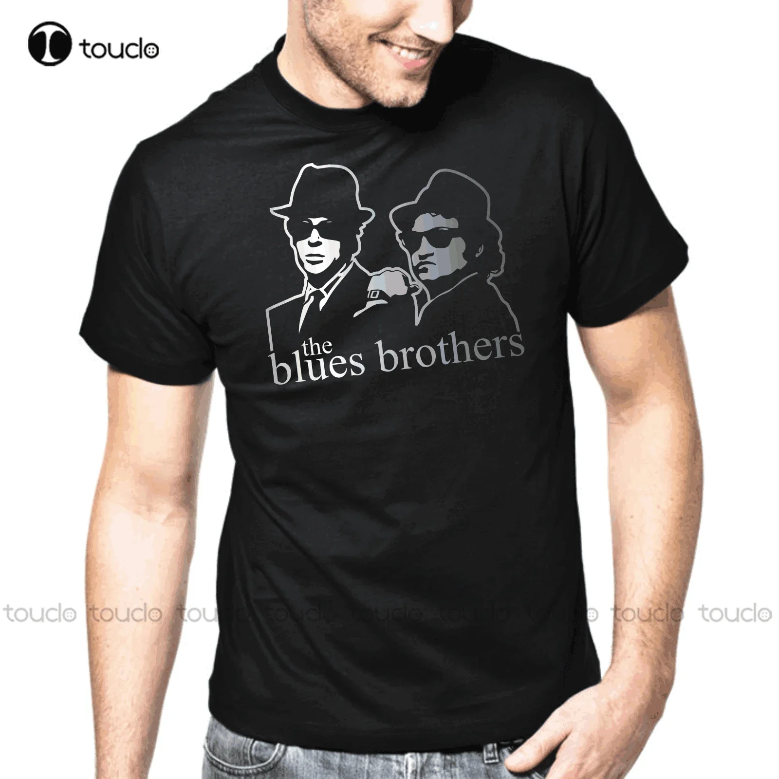 The Blues Brothers John Belushi Dan Aykroyd Cult Retro Silver T-Shirt White Tshirts Funny Art Streetwear Cartoon Tee New Popular