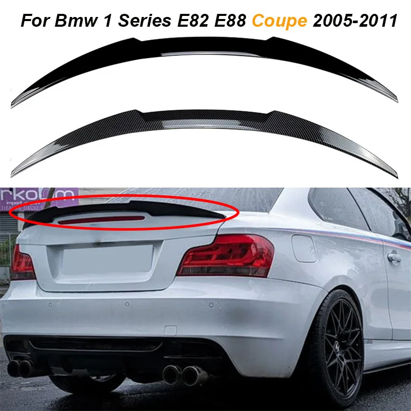 

Coupe Car Rear Roof Trunk Boot Lip Wing Wing Spoilers For Bmw 1 Series E82 E88 Coupe 2005-2011 Tail Tailgate Splitter Lip Spoile