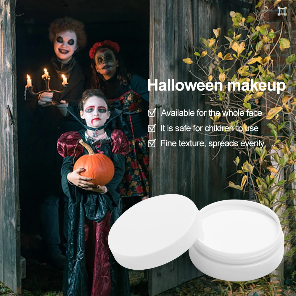 Black White Red Face Body Paint Makeup Palette, Oil Based Cream Face and Body Paint, Halloween Face Painting Makeup