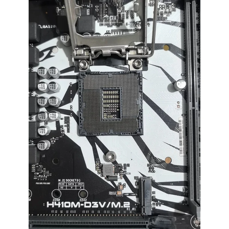 used for Saint Knight H410M-D3V/M.2 Used Board With I/O Shield Good Condition M.2 DDR4 Micro ATX