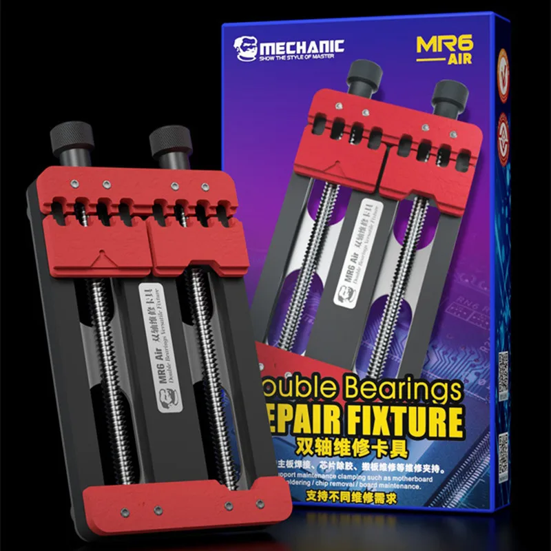 MECCANICO MR6 Air Dispositivo di riparazione universale con supporto per scheda madre PCB a due cuscinetti per morsetto per rimozione colla chip IC CPU del telefono