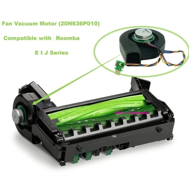

Fan Vacuum Motor (20N636P010) Compatible With Roomba E/I/J Series Robot Vacuums
