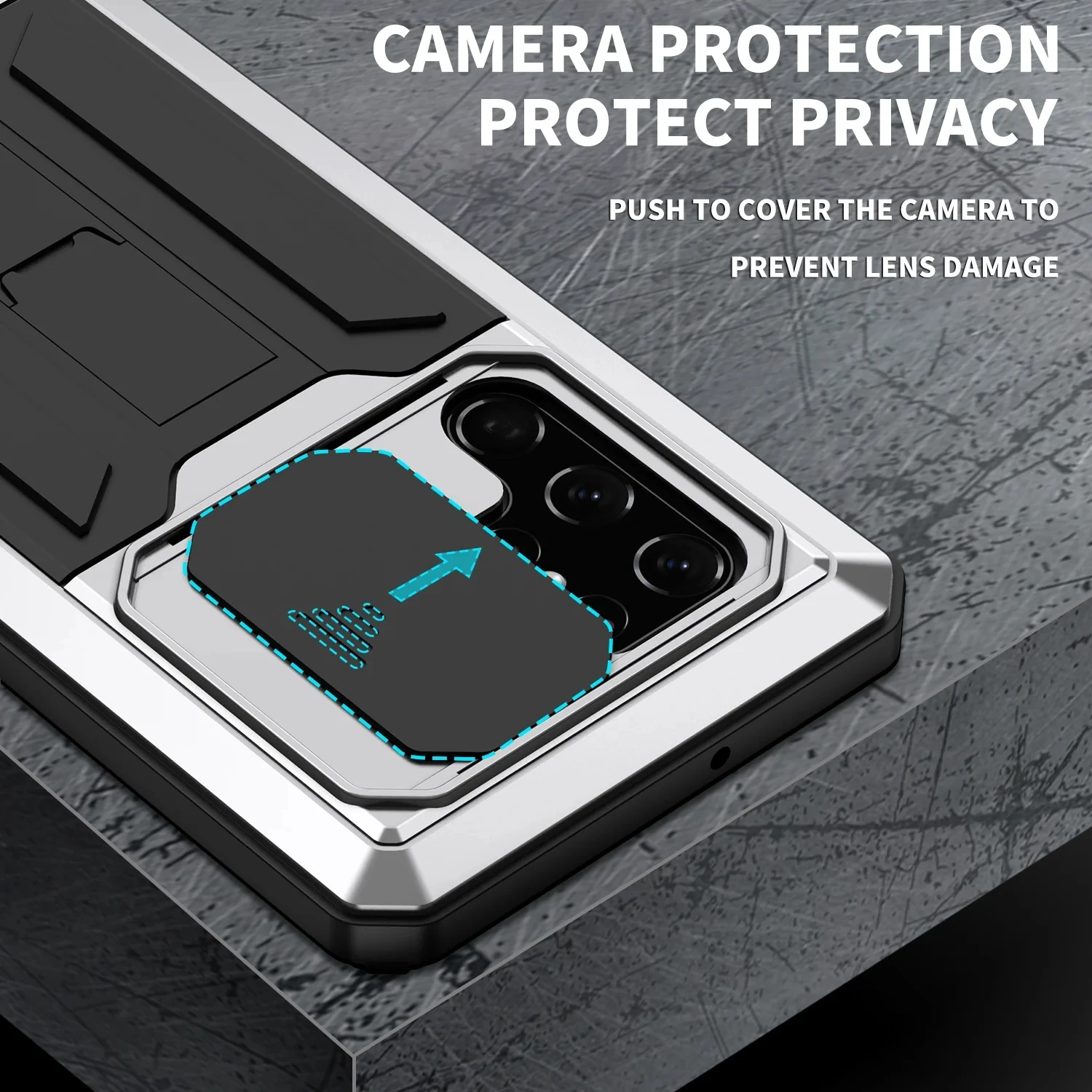 Heavy Duty Aluminium Metal Armor Case For Samsung S24 S23 S22 S21 Ultra Plus Shockproof Cover Screen Protector