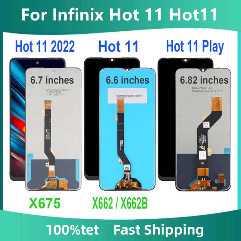 

Для Infinix Hot 11 Play LCD дисплей для Infinix Hot 11 Hot11 2022 X662 X662B X675 LCD
