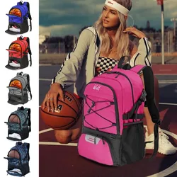 Large Capacity Basketball Backpack Travel Sports Computer Bag Sports Training Shoulders Backpack Student Schoolbag Men and Women