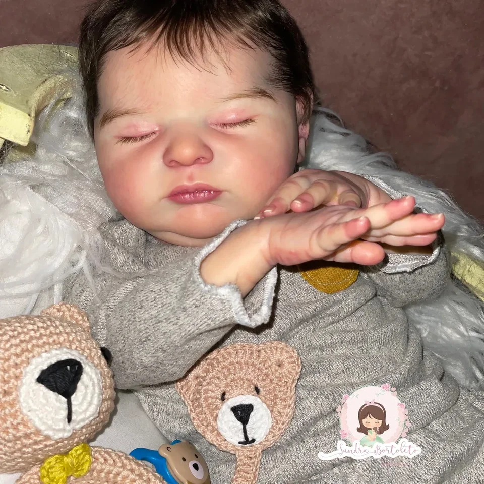 19 Inches Laura Reborn Doll Parts with Cloth Body Unfinished