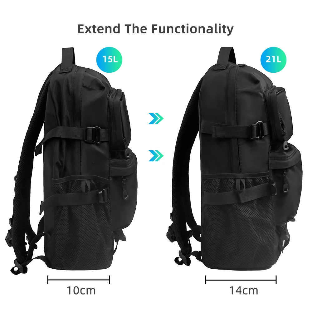 Cavaleiro heróico casual masculino mochilas à prova dwaterproof água viagem expansível escola portátil ao ar livre sacos an-ti roubo novo designer