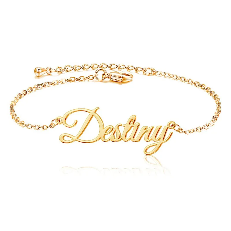 

Personalized Stainless Steel Custom Name Anklet for Women Unique Christmas Valentine's Day Gifts Drop Shipping