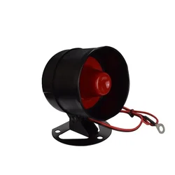 Bocina de alarma de coche, megáfono de voz de sirena, 12V, 15W, 20W, altavoz de Tweeter monofónico de seis tonos, cámara de sicurty, altavoces de conversación de 2 vías