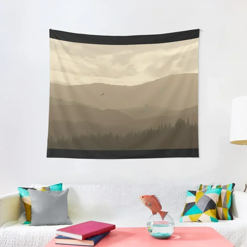 Forest Sky Mountain Climb Landscape Art Tapestry Bedrooms Decorations Decoration Home Tapestry