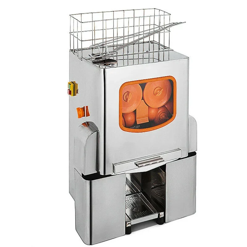 Espremedor elétrico fresco para equipamentos de processamento de frutas e vegetais, pequeno, comercial, aço inoxidável, 200E-2