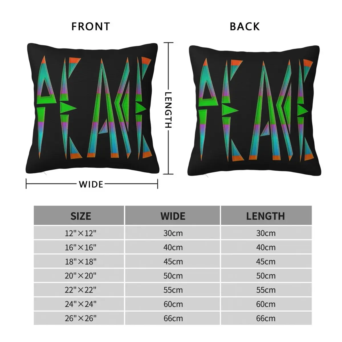 World Peace Harmony Tangram Square Pillowcase Polyester Linen Velvet Pattern Decorative Throw Pillow Case Sofa Cushion Cover 18