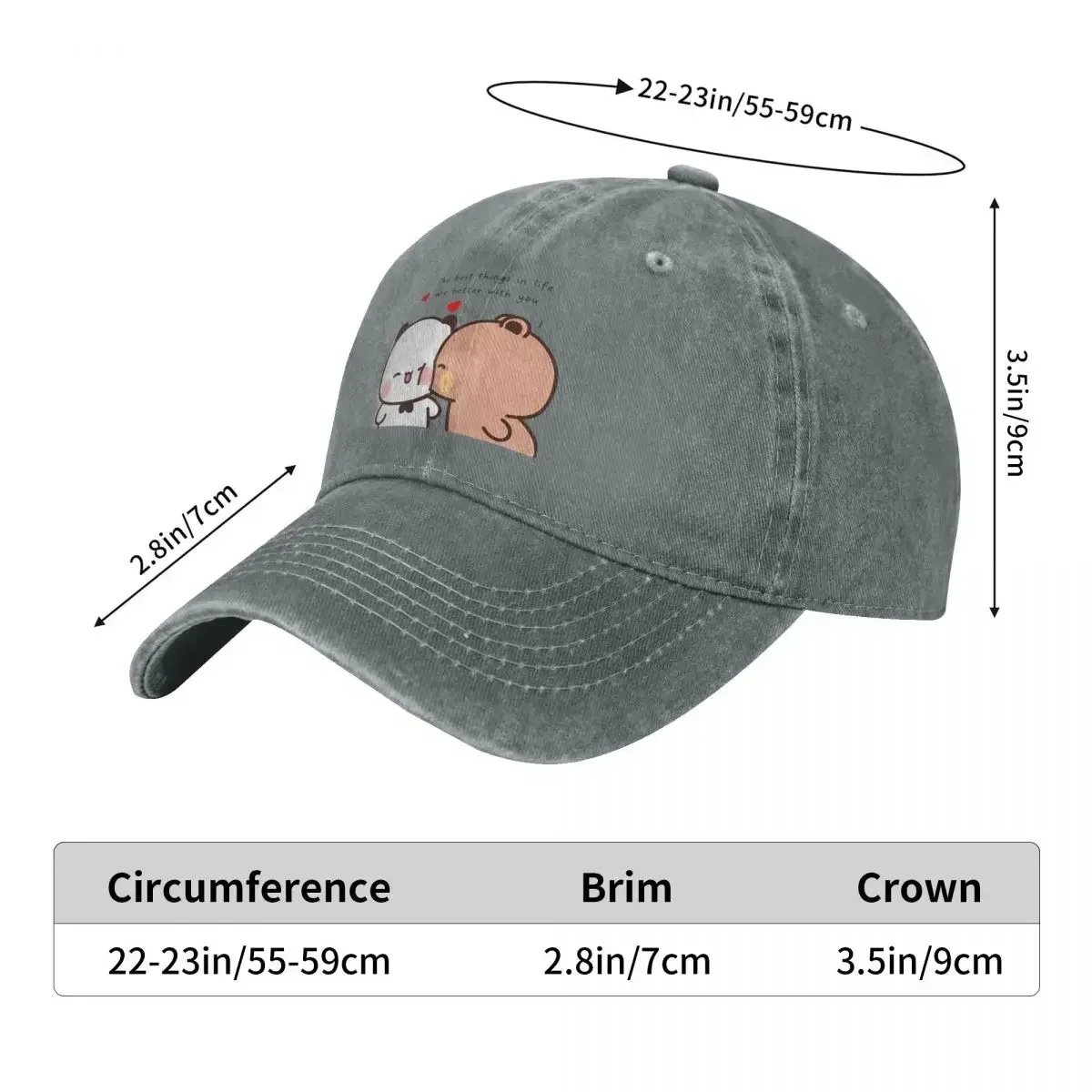 Baseball Caps 2026 The Best Things In Life Are Better With You Bubu Fashion Peaked Men's Hat Women's Women's