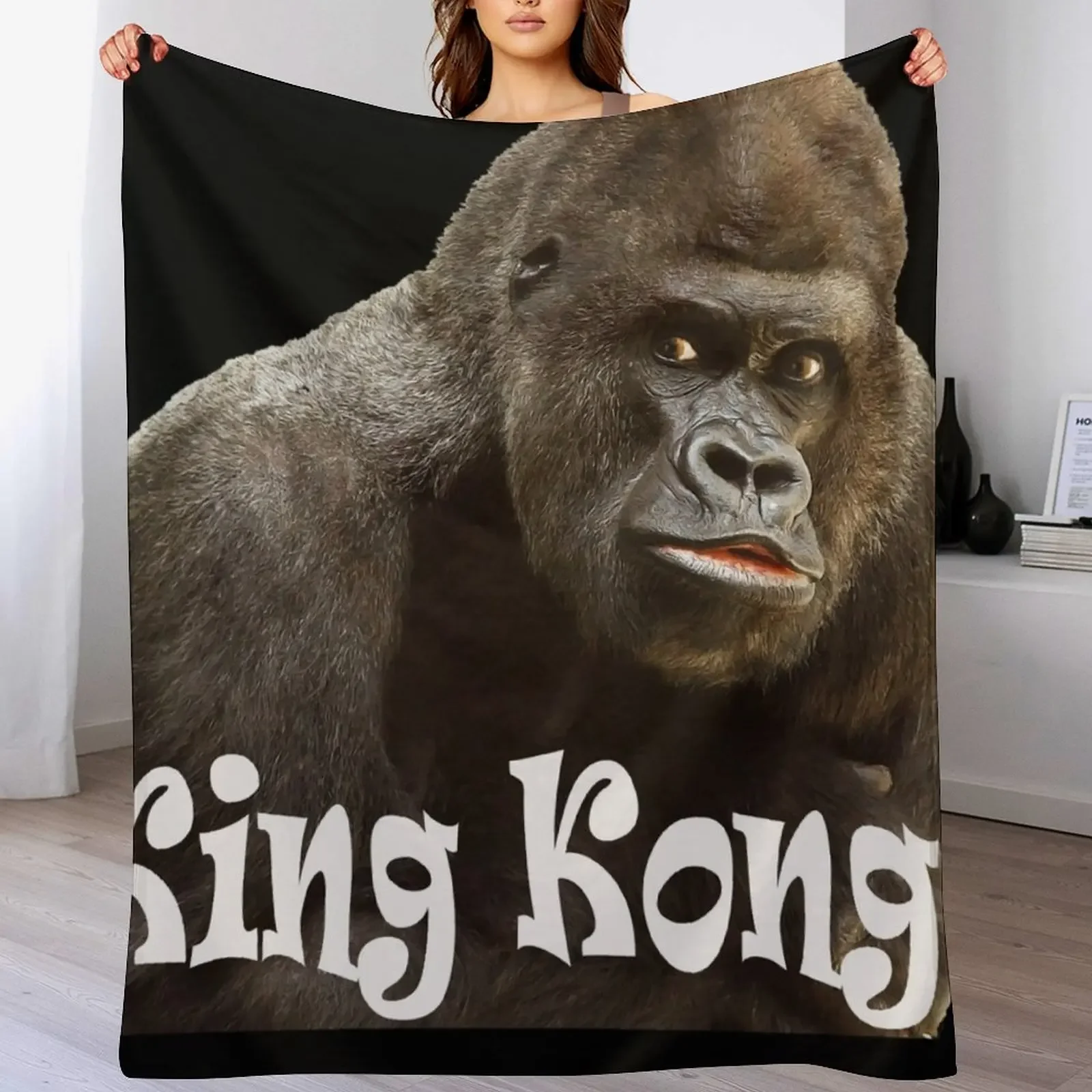 

King Kong - king kong old movies Throw Blanket Plush Heavy Blankets