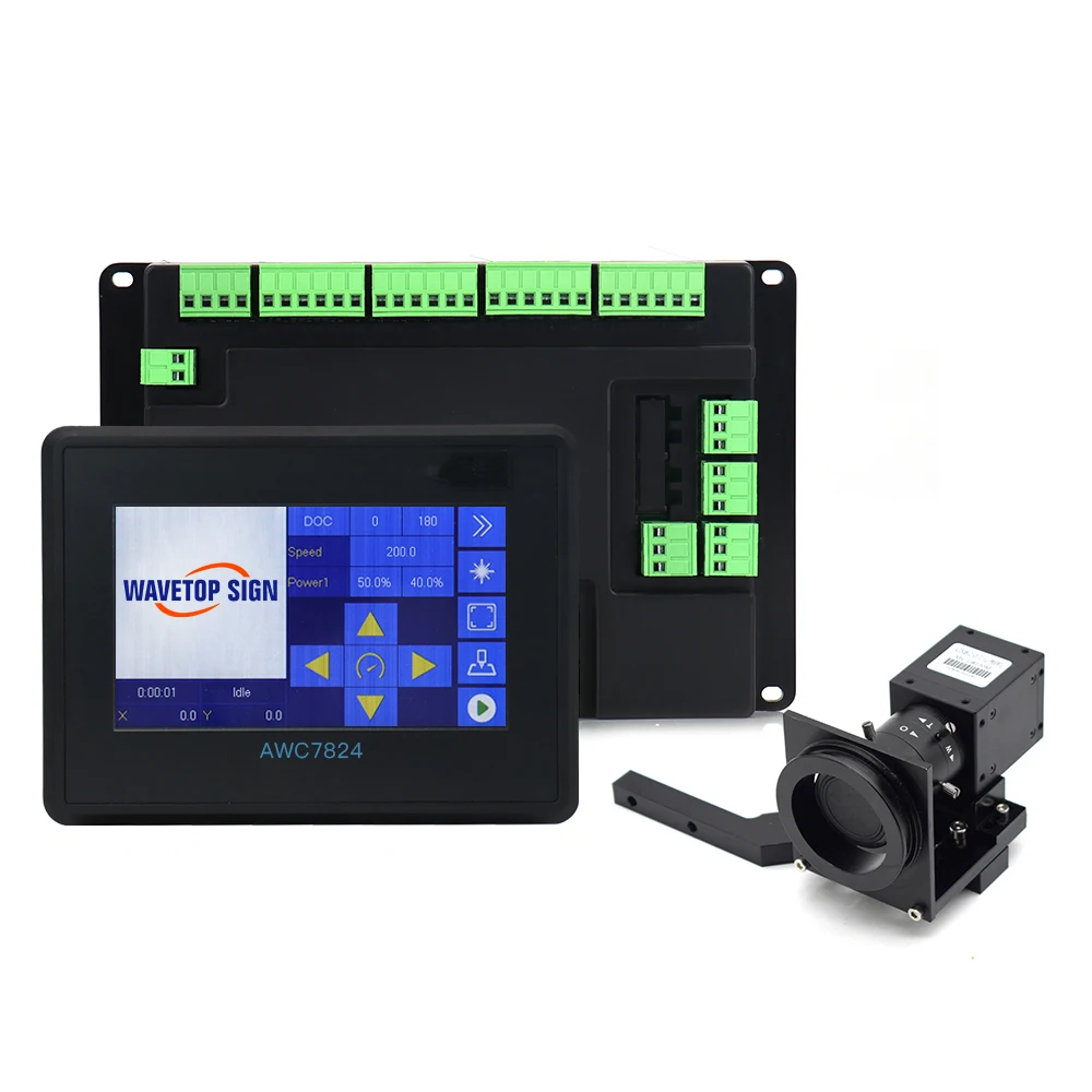 

Popular Hot sell WaveTopSign AWC7824 CCD Vision Positioning CO2 Laser CCD Camera Control System for Co2 Laser Cutting Engraving
