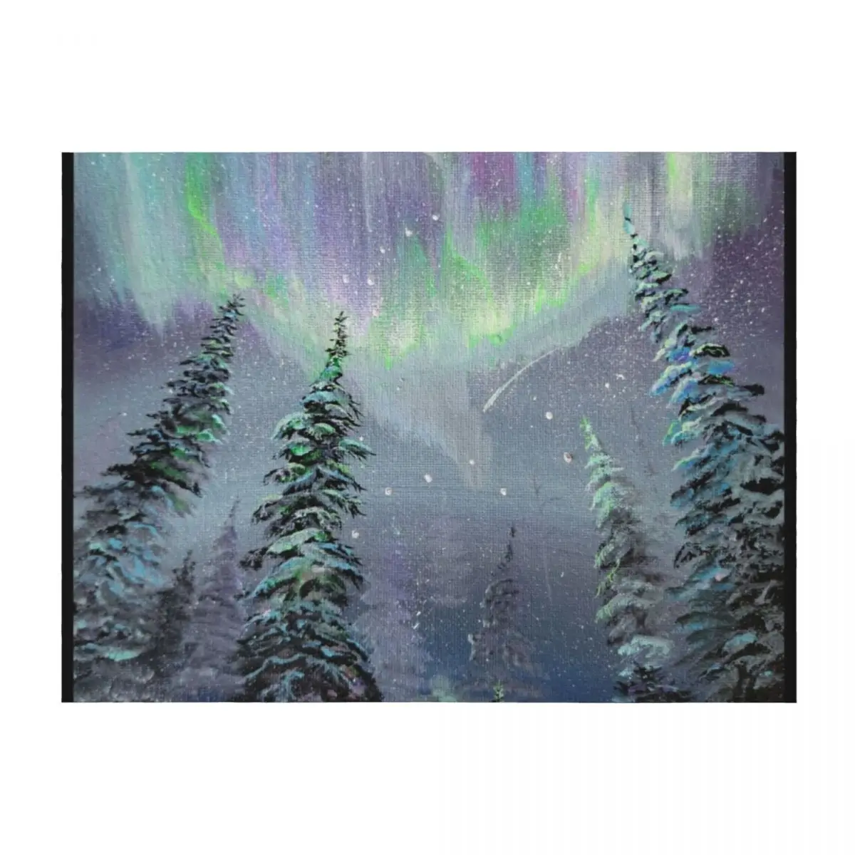 

Winter Northern Lights Throw Blanket Retros decorative heavy to sleep Beautifuls Blankets