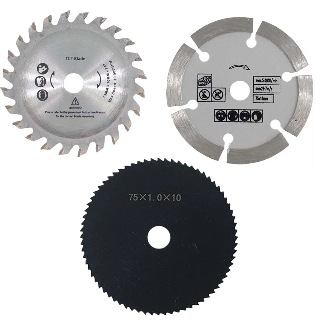 

1 шт. металлический круглый отрезной диск 75 мм для камня, дерева, пластика, пильный диск для малой угловой шлифовальной машины, режущий инструмент