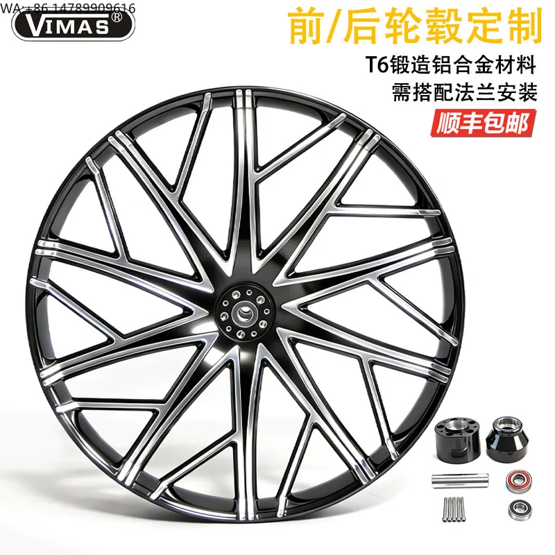 High-End Custom Motorcycle Rims Made In ChinaHarley Motorcycle Custom Forged Aluminum Rim Front Wheel 21-26inch Rear 18inch Suit