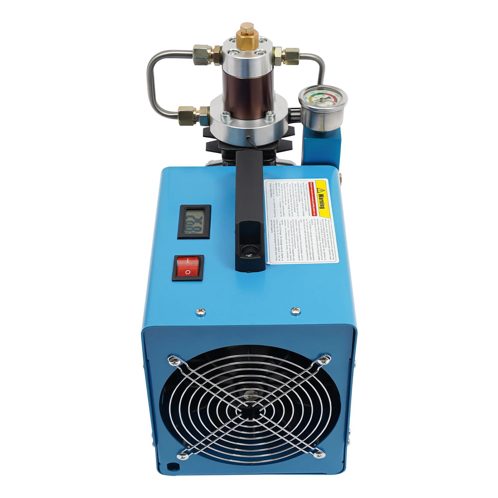 1800W 220V Tragbare Elektrische Hochdruck-Luftpumpe 0-30MPa, Wasser+Luft-Kühlung Asynchronmotor-Inflator mit Wasser-Öl-Abscheider für Garage und Werkstatt – Detail 13