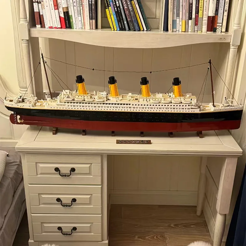 Nuevo 9090 Uds Titanic gran crucero barco de vapor ladrillos bloques de construcción juguetes para niños regalos