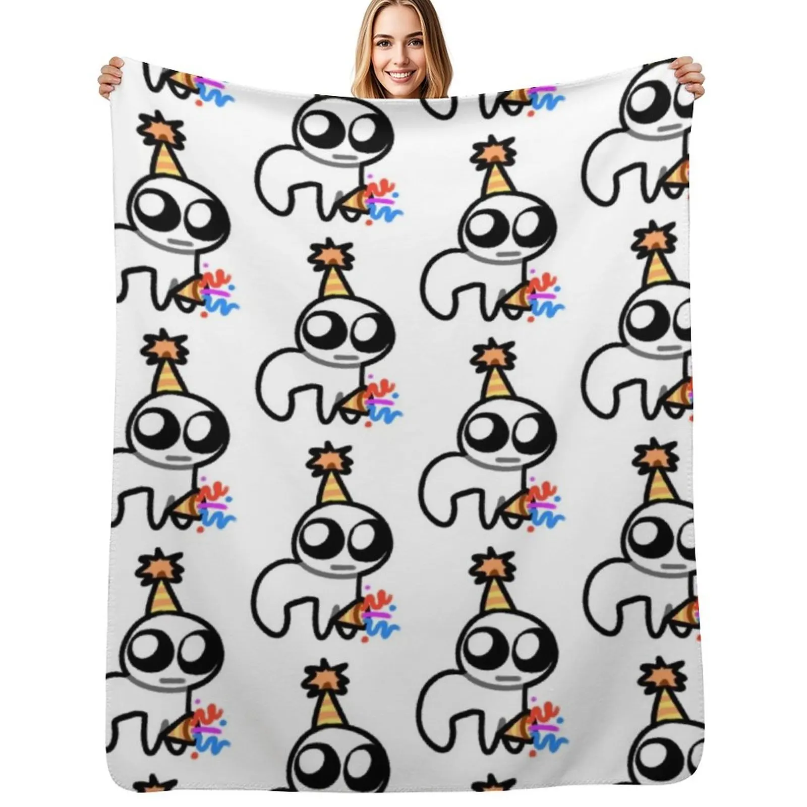 

Autism Creature Yippee Throw Blanket Portable Lightweight Blanket for Travel Camping