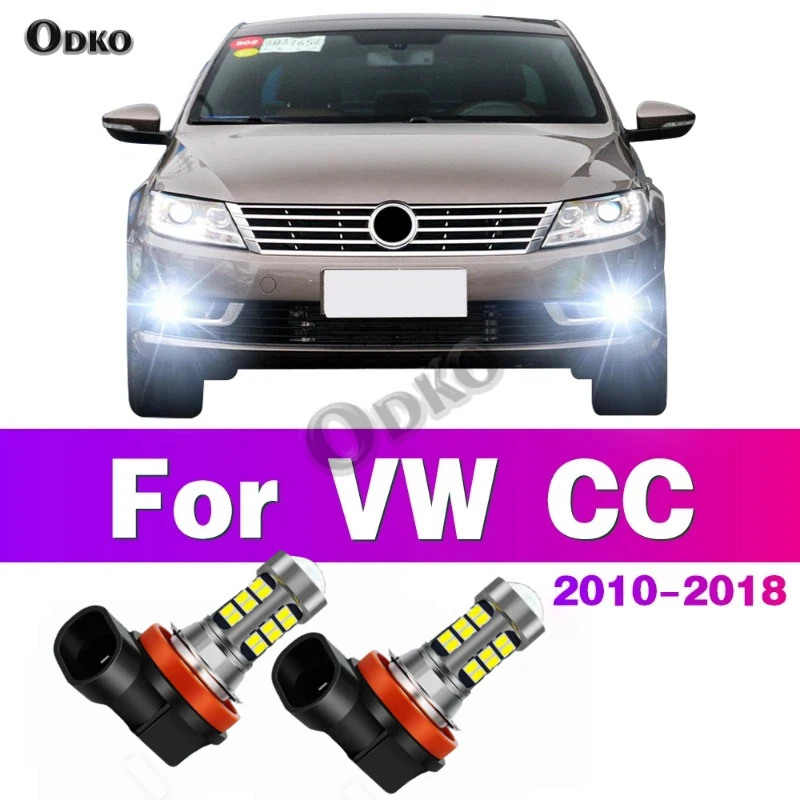 

LED Car Front Fog Light Lamps Bulb For VW Volkswagen CC 2010 2011 2012 2013 2014 2015 2016 2017 2018 Auto Accessory