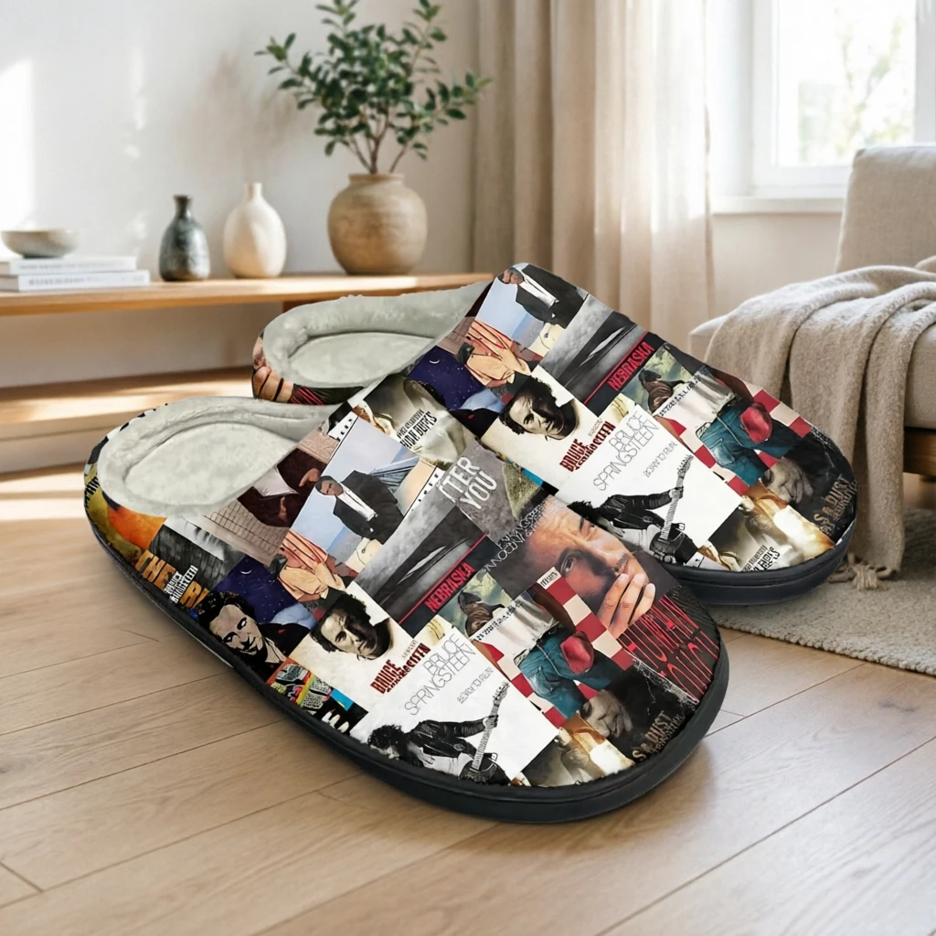 Born To Run Bruce Springsteen Casual Slides Men Women cotton slippers Rock Music Lover Gift Unisex Footwear