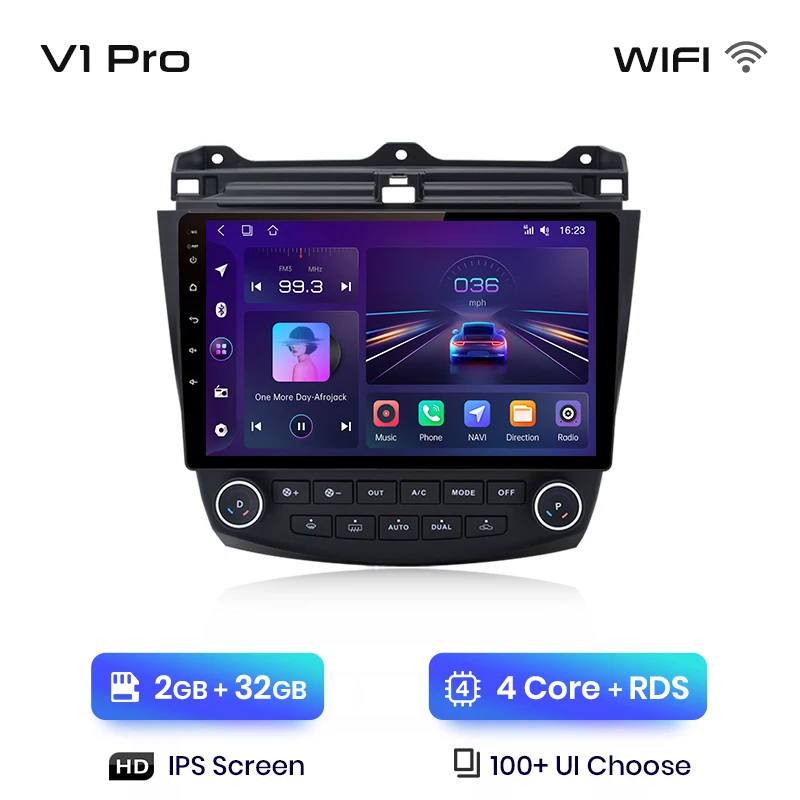 Junsun Draadloze Carplay Android Auto Autoradio Voor Honda Accord 7 2003-2008 Gps Intelligente Systemen Stereo Multimedia Autoradio
