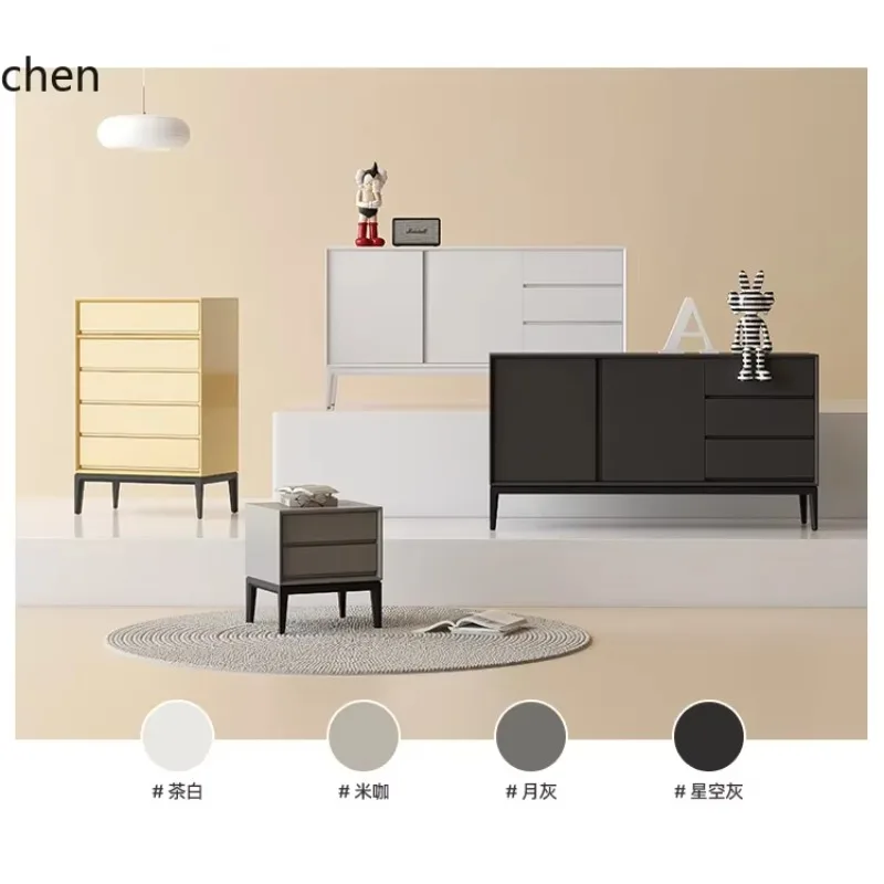 L13 Minimalist Pure Solid Wood Dining Side Cabinet High Restaurant Small Apartment Multi-functional Storage Cabinet