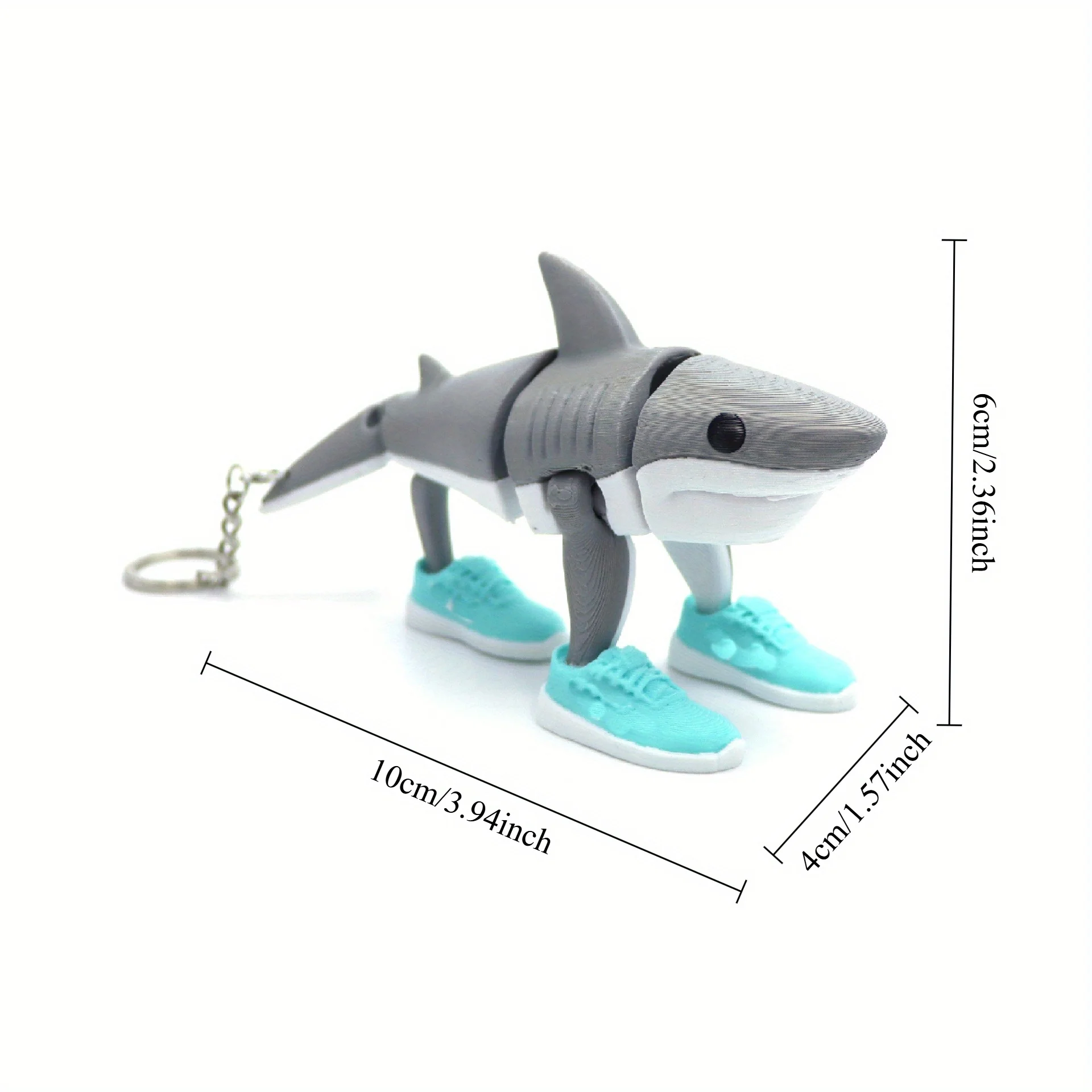 [زخرفة قرش تريلرو] زخرفة سطح المكتب الفنية التجريدية والمرح، مثالية لهدايا عيد الهالوين وديكور الغرفة الدائرية للعام