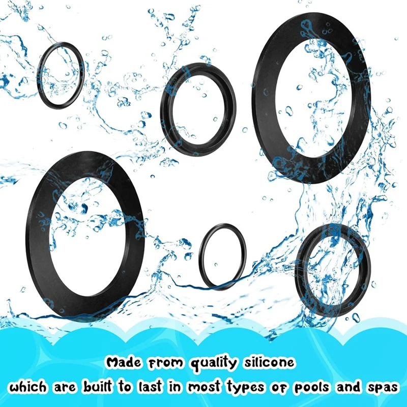 18 Pieces 25076RP O Ring Rubber Washer For Intex Pool Plunger Valves And Replacement Gasket 10745, 10262 And 10255