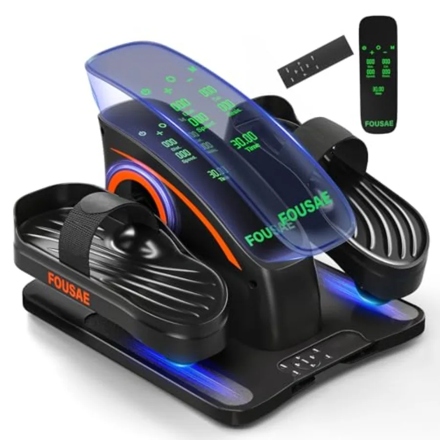 

Under Desk Elliptical Machine Upgraded 6 Adjustable Resistance 15 Speeds Electric Elliptical Leg Exerciser while Sitting for Se