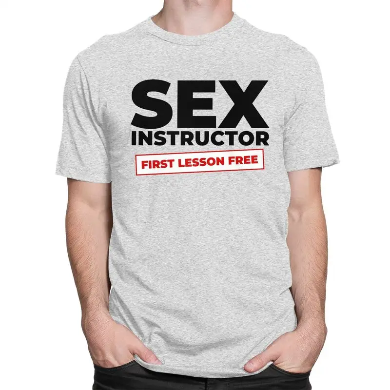 Custom Sex Instructor Tshirt for Men Short Sleeves Printed T Shirt Stylish T-shirt Fitted Cotton Tees Merchandise