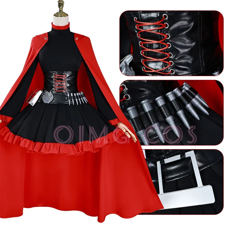 

RWBY Ruby Rose Cosplay Costume Adult Carnival Uniform Halloween Party Anime Costumes Masquerade Women Game
