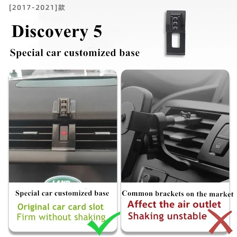 

2017-2021 For Land Rover Discovery 5 Mobile Phone Holder Wireless Charger Car Phones Mount Navigation Bracket GPS Support