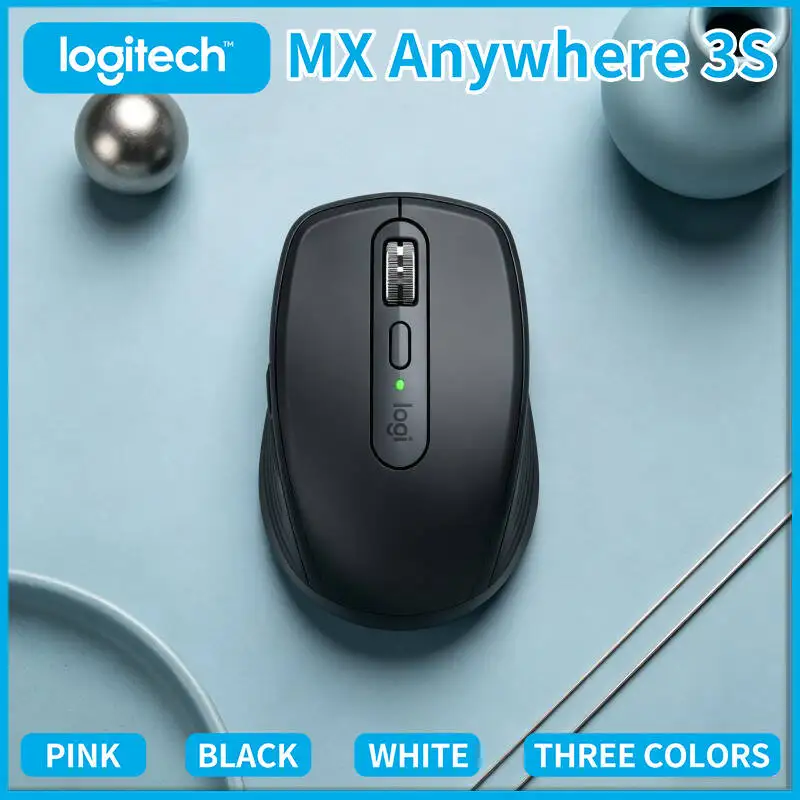 Logitech MX Anywhere 3S Creator Mouse - 8K DPI Glass Tracking, MagSpeed Scroll, Silent Click, Travel-Ready Build for Design