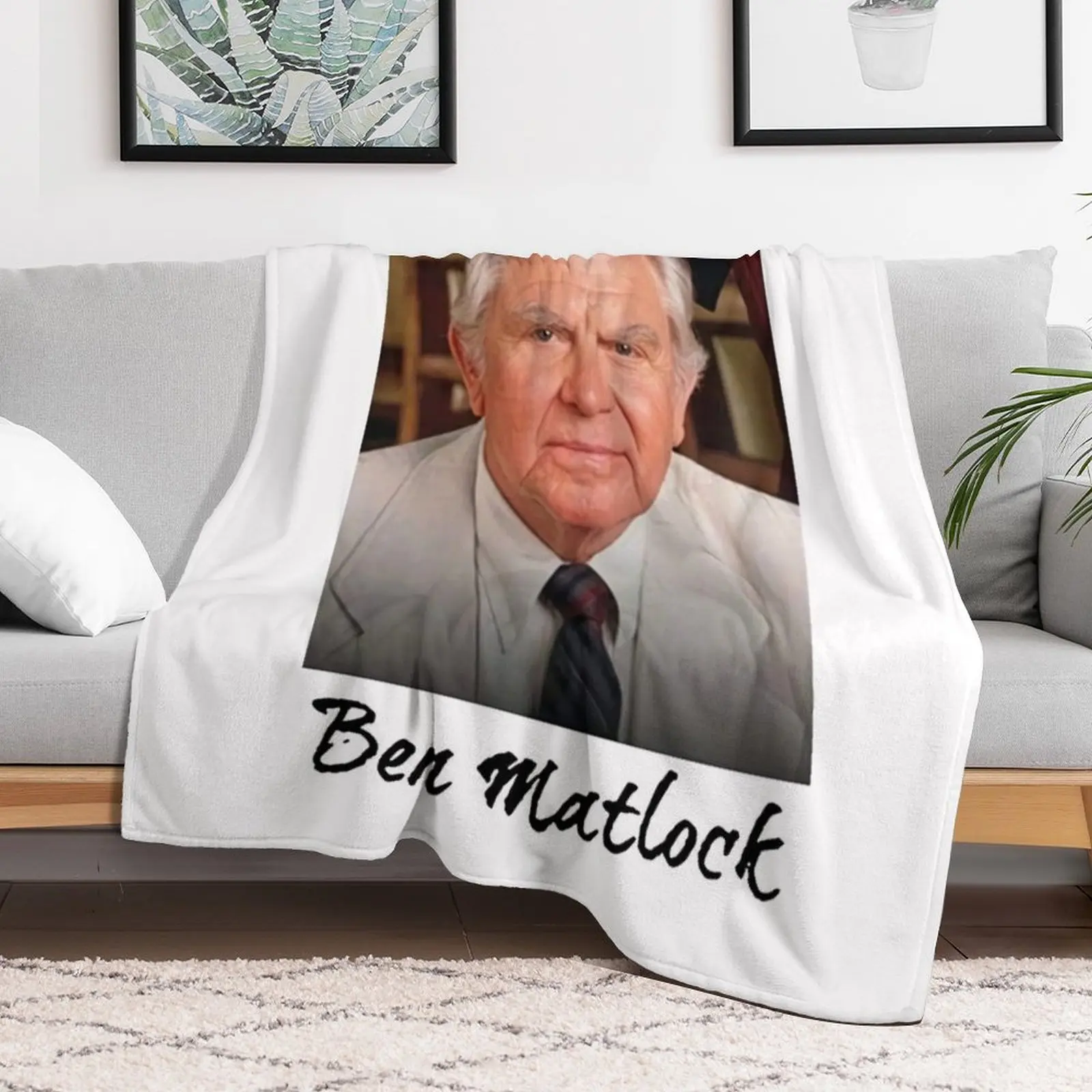 Cool Ben Matlock Funny Tv Lawyer Drama White Retro Vintage 80'S Sitcom Matlock d Throw Blanket Giant Sofa Quilt Blankets