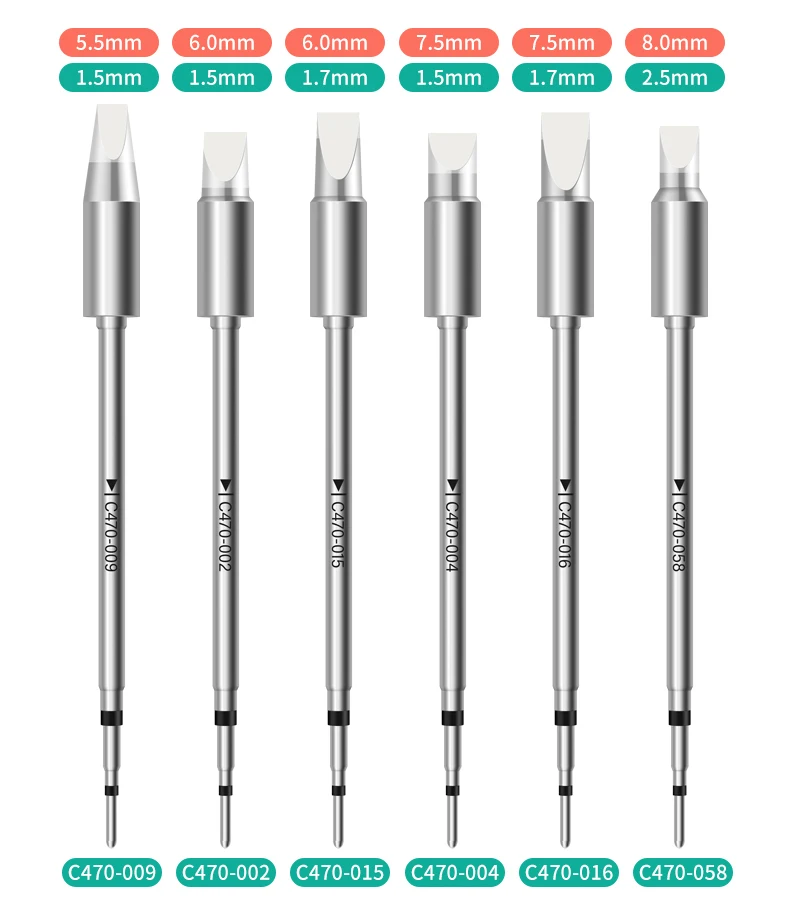 C470 Series Soldering Tips  Spatula Tip Desoldering Bits Compatible with JBC C470 Soldering Station