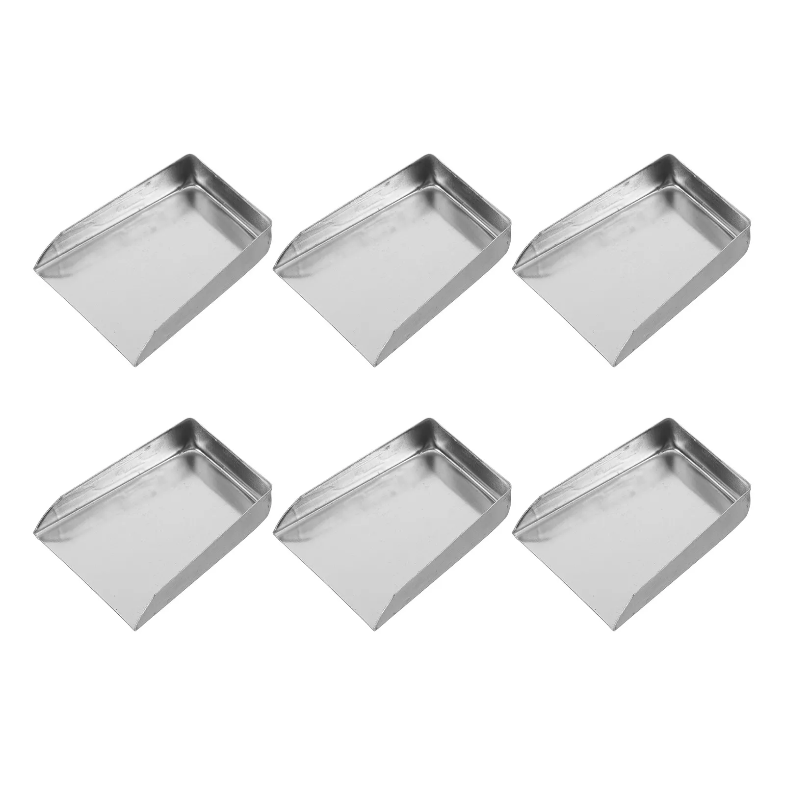 

6Pcs Jewelry Making Supplies Stainless Steel Flat Square Mini Bead Sorting Scoop Shovels Portable Jewelry Bead Pickup Tool