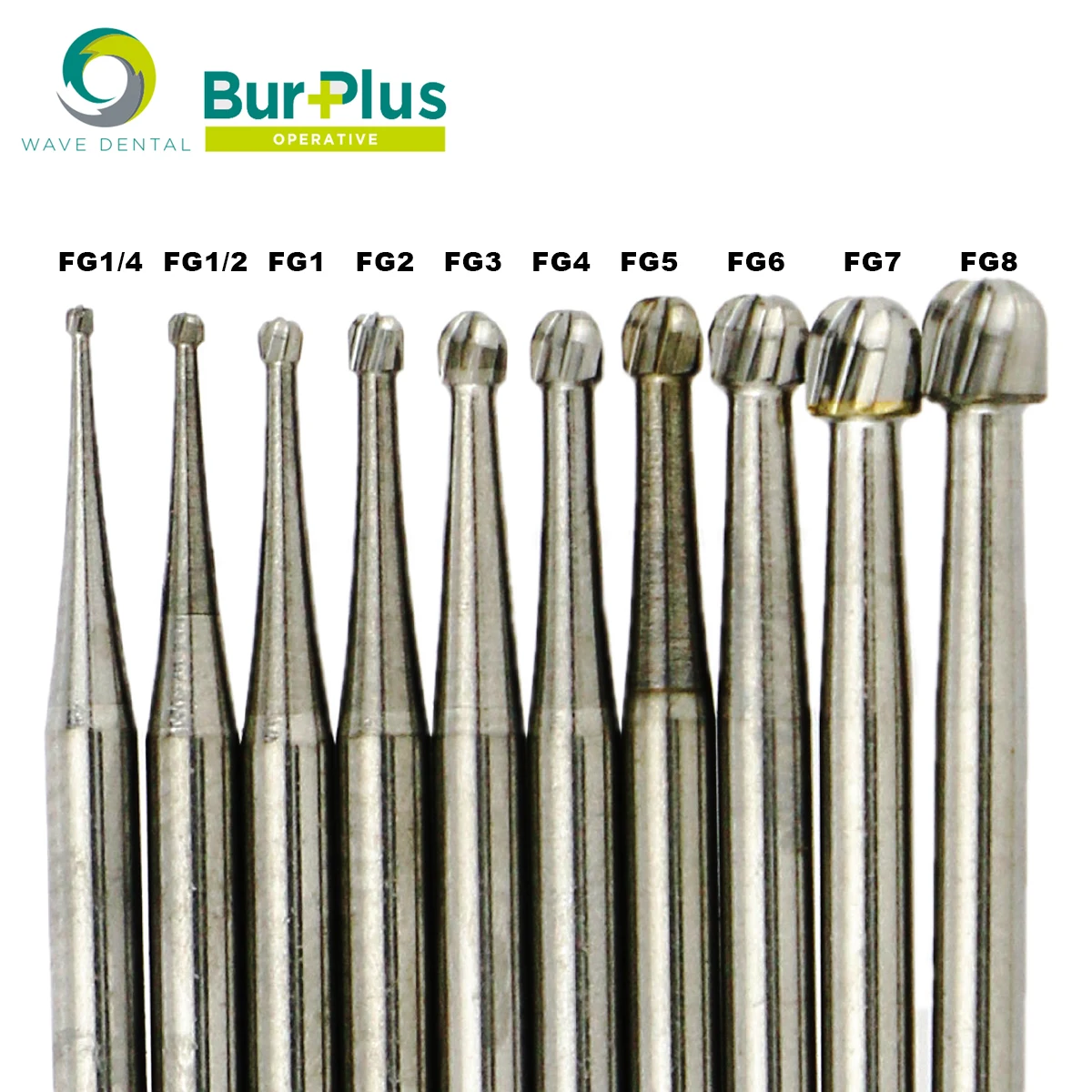 Tandheelkundige Burs Prima Wave Tandheelkundige Wolfraamcarbide Burs Boor Ronde Kop Type Fg Serie Voor Hoge Snelheid Handstuk Dia.1.6Mm 5 Stks/pak