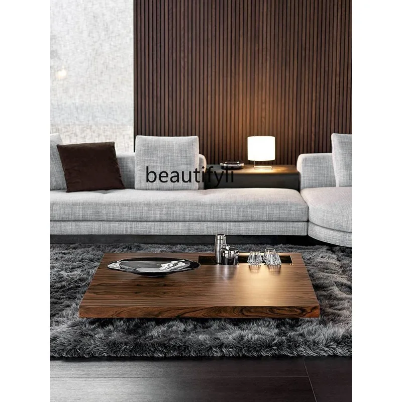 Italian marble coffee table TV cabinet combination designer modern living room minimalist creativity