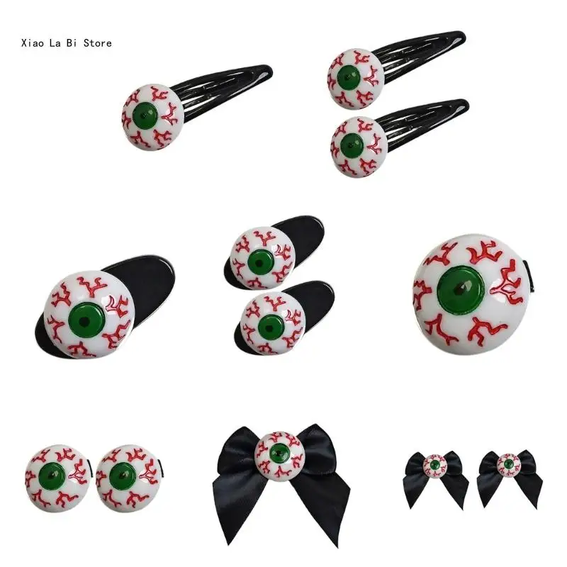 

Bloody Eyeball Hair Clip Halloween Cosplay Masquerade Headwear Barrettes XXFD