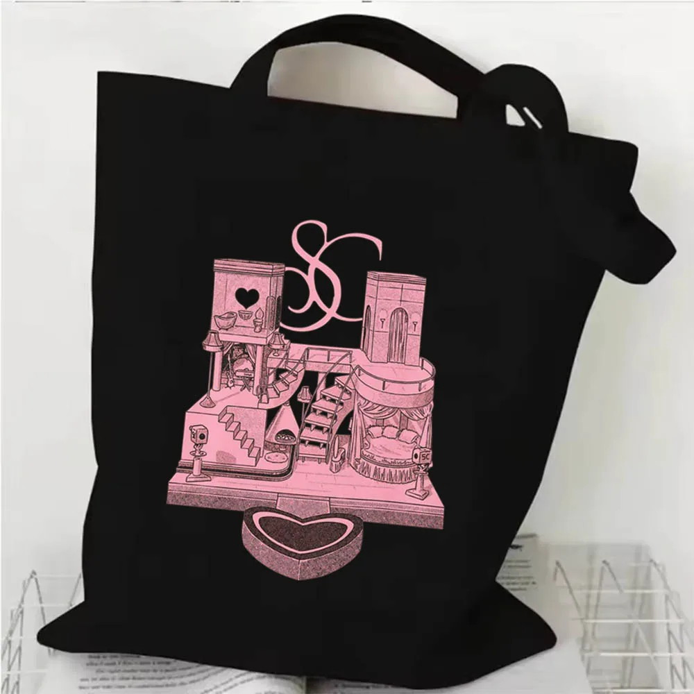 سابرينا كاربنتر هاوس جولة 2025 حقيبة قماش قنب التسوق Y2k حقيبة تسوق حقيبة المتسوق لمحبي هدية #1