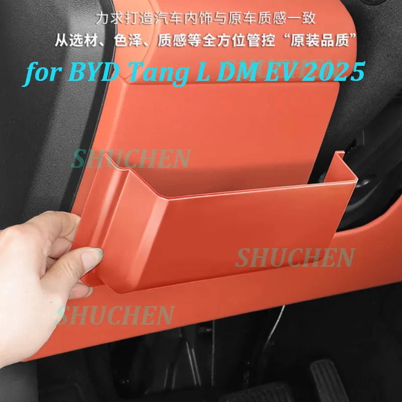

Car Under Steering Wheel Storage Box for BYD Tang L DM EV 2025 Main Driver's Seat ABS Storage Box Interior Accessories