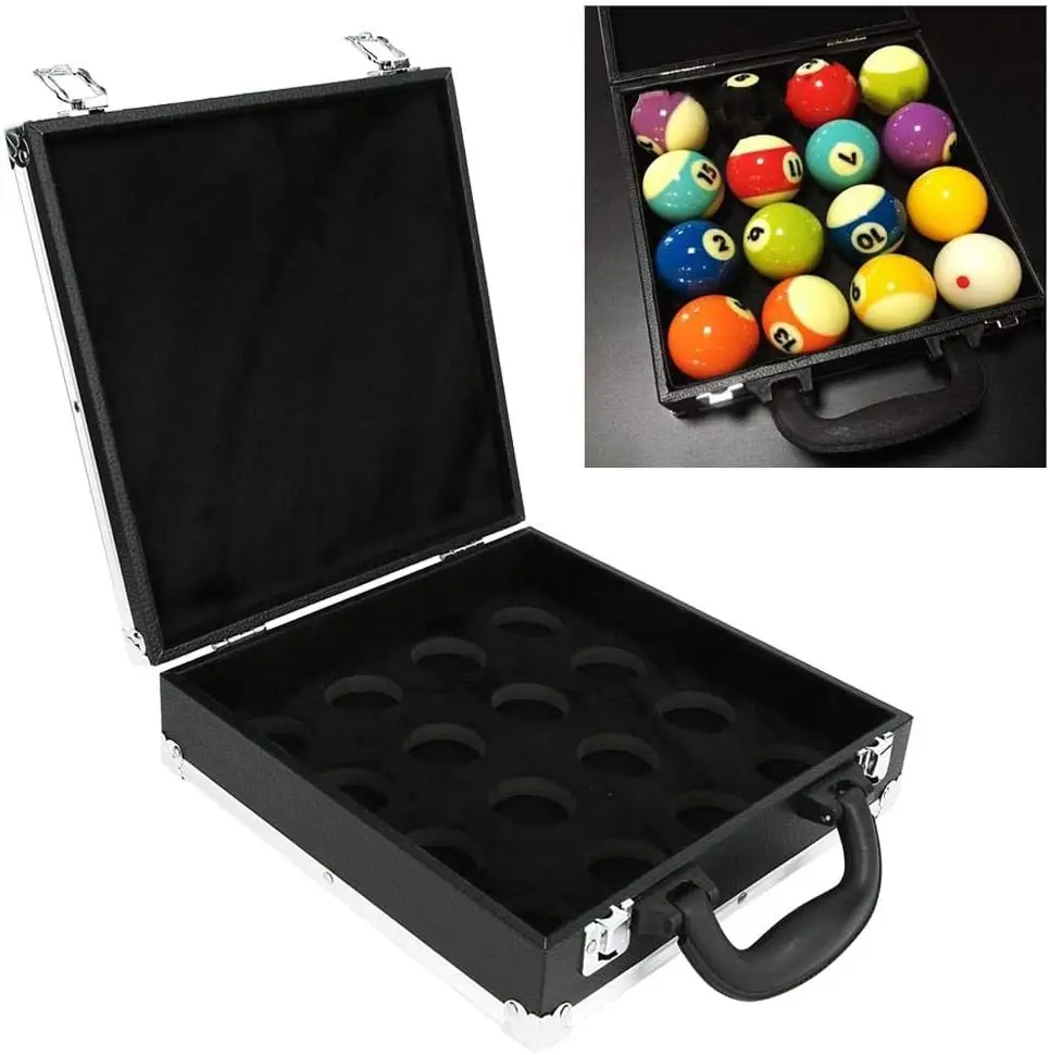 Cueelf Snooker Billiard Carrying case Suitcase Ball Holder  Billiard Balls Storage Box